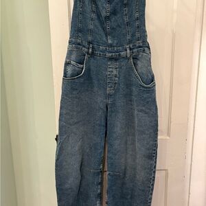 We The Free Denim Jumpsuit